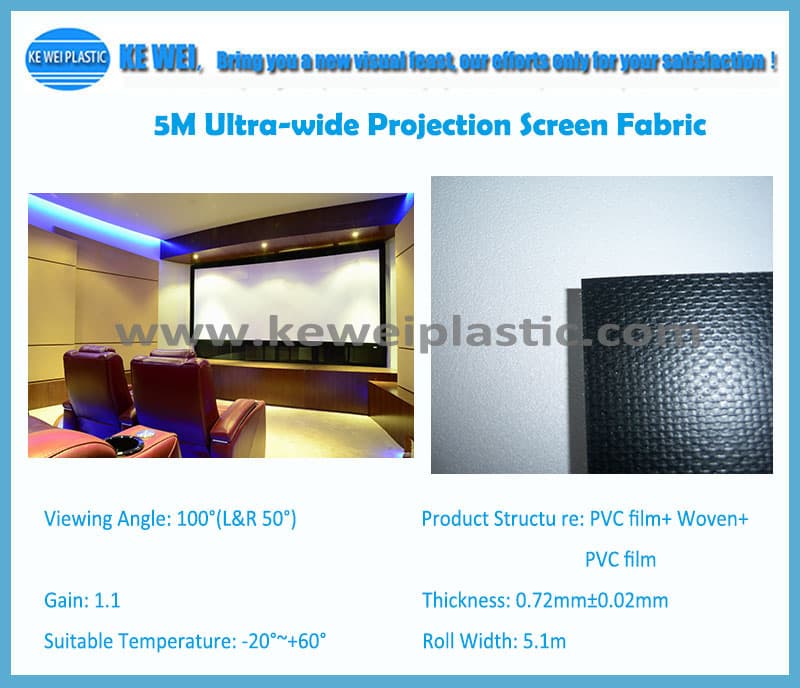 5M Ultra_wide Projection Screen Fabric